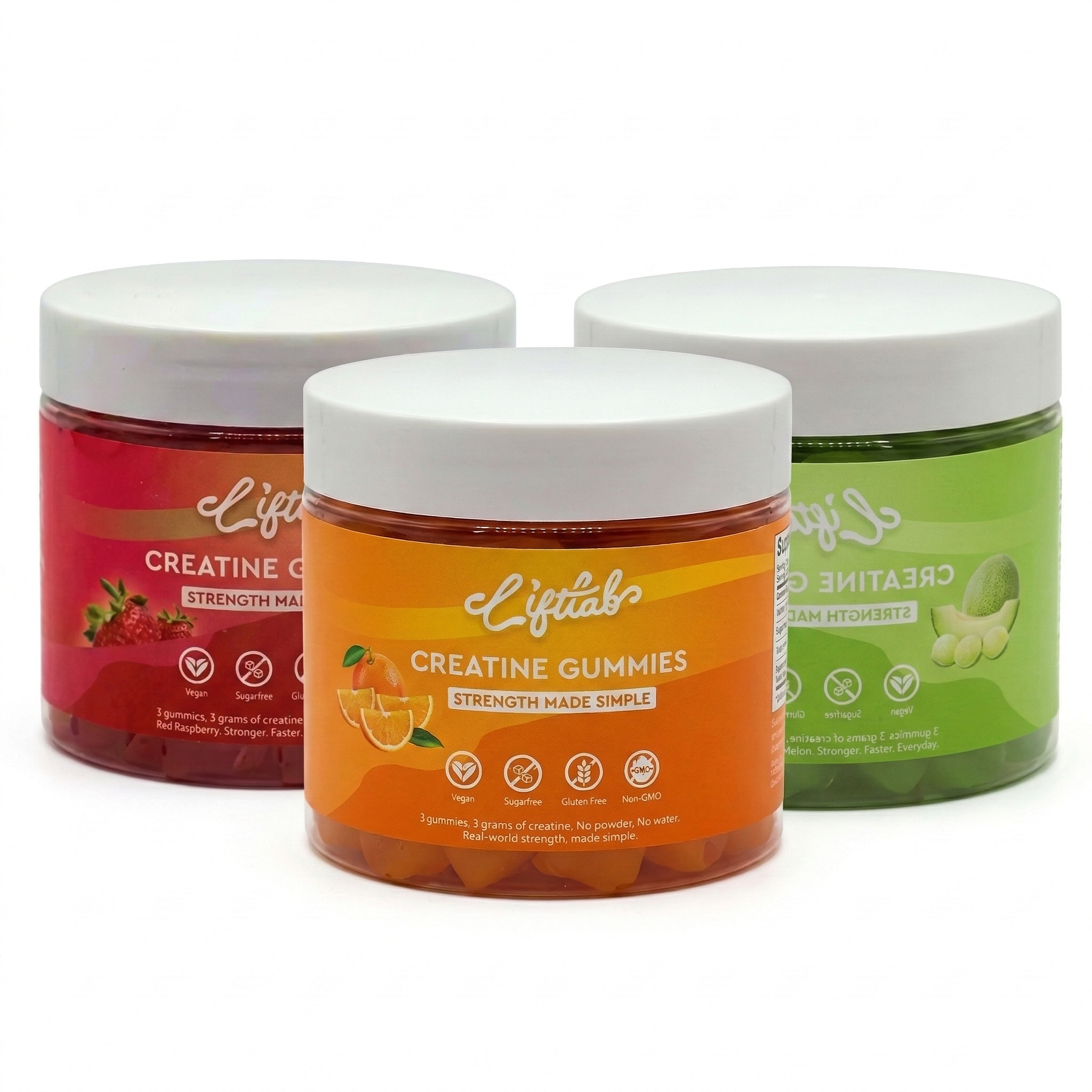 Lift Lab Creatine Melon Gummies – Creatine Monohydrate for Strength, Power & Recovery